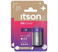 ITSON Lot de 2 x 2 Piles Alcalines LR14/C 1,5V ItsPOWER
