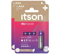 ITSON Piles alcalines LR03/AAA ItsPOWER 1,5 V – Pack de 4