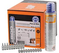 ITW HC6 22mm FH, clous Spit Pulsa, clous spéciaux, y compris 1 cartouche de gaz, 500 pcs clous 22mm (057557)