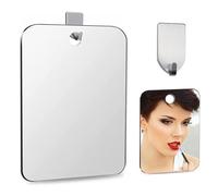 iTYOOS Acrílico Miroir de salle de bain, miroir de maquillage, miroir de maquillage, petit miroir, sans cadre, pour douche, voyage, douche, camping, comprend 1 crochet adhésif