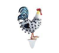 IUNSER Statue et Sculpture de Jardin de Coq, décoration extérieure, Animaux, Ferme de Poulet, terrasse d'arrière-Cour Assiette Poule (A, 45x30x1cm)