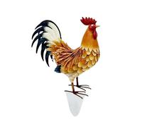 IUNSER Statue et Sculpture de Jardin de Coq, décoration extérieure, Animaux, Ferme de Poulet, terrasse d'arrière-Cour Assiette Poule (B, 45x30x1cm)