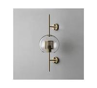 IUokLU Applique murale créative en forme de boule de verre LED à suspendre pour grenier, couloir, allée, escalier, salon, chambre à coucher, lampe murale en verre (doré