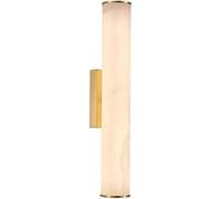 IUokLU Applique Murale en marbre Naturel Espagnol Bande d'albâtre éclairage Mural Tout en cuivre Applique Murale d'intérieur pour Chambre escalier Salon,Golden-Petit