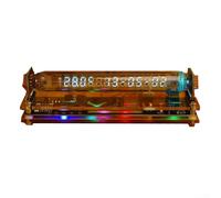 IV27 Tube fluorescent VFD Horloge avec WiFi Time RGB Rétroéclairage Télécommande Contrôle de la température Humidité Date Affichage