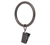 Ivilon Draperie Rideau Clips Anneaux - Bague de Clips pour Panneaux de Rideaux 4,3 cm, Lot de 14 Moderne Oil Rubbed Bronze