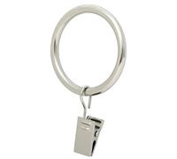 Ivilon Lot de 14 Anneaux à Clipser pour Rideaux - 4,3 cm - Nickel brossé