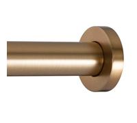 Ivilon Tringle à rideau de douche - Tringle à ressort à extrémité plate pour fenêtres ou douche, 61 à 91,4 cm, or chaud