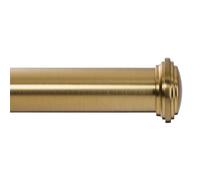Ivilon Tringle à rideau décorative pour fenêtre - 2,5 cm - 71,1 à 121,9 cm - Or chaud