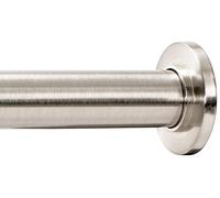 Ivilon Tringle à rideau extensible à ressort pour petites fenêtres ou douches, 40,6 à 61 cm, nickel brossé