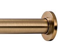 Ivilon Tringle à rideau extensible à ressort pour petites fenêtres ou douches, 40,6 à 61 cm, or chaud