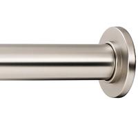 Ivilon Tringle à rideau - Tringle à ressort pour petites fenêtres ou douche, 40,6 à 61 cm, nickel satiné
