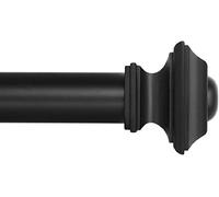 Ivilon Tringle à rideaux carrée pour rideaux de fenêtre Diamètre 2,9 cm 28 à 120 cm Noir 70 cm - 120 cm