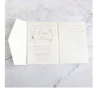 Ivoire pochette invitation de mariage 25pcs Invitations anniversaire Décoration de fête (ivoire) ivoire Multicolore FAIRE-PART