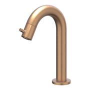 IVY Bond Robinet de lavabo - courbé - sur plage - bas - Cuivre brossé mat PVD 6401055