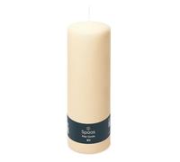 Ivyline Bougie Pilier Cylindre 80/250 mm, ± 115 Heures, Non-parfumée - Ivoire