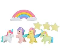 IWAKO - Lot de Gommes Kawaii - Licorne et Pégase - Mini Gommes Fantaisie Made in Japan - Enfant Dès 3 ans - Fournitures Scolaires Kawaii