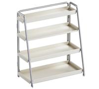 IWENZHKPA Étagère à Épices Organisateur De Support À Épices en Métal, Rangement Cuisine 4 Niveaux, Pot, Étagère D'assaisonnement Porte Epices Cuisine(45cm)