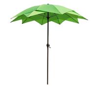 IWENZHKPA Parasol Parasol De Plage À 2 Niveaux, 8, Pieds, Ventilation, Patio, Imperméable, Extérieur, avec 10 Nervures Exterieur(Grün)