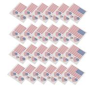 IWOWHERO 60 Pièces Tatouages Autocollants Visage Drapeau Américain en Papier, et Facile à Coller, pour Fêtes Patriotiques et Célébrations du 4 Juillet