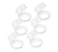 IWOWHERO 6pcs Protecteurs de Boutons de Cuisinière à Gaz Protection Cuisinière pour Bébé et Jeune Garçon et Filles Anti-taches Gras Facile à Installer en Plastique pour Plaque de Cuisson