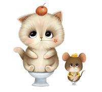 IWOWHERO Autocollants Muraux Animaux en PVC pour Siège de Toilette 2 Feuilles Amovibles Étanches Décoration Wc et Salle de Bain Stickers Repositionnables Décoratifs pour Toilettes et