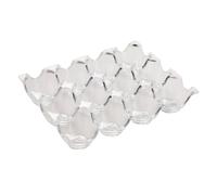 IWOWHERO Boîte à Œufs en Acrylique Transparent Organiseur de Réfrigérateur 12 Compartiments 1 Pièce pour Protection et Stockage Maison