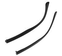 IWOWHERO Bras de Lunettes de Remplacement Tr90, 1 Paire, Noir, Antidérapant | Finition Galvanisée Brillante, Confort Amélioré, pour Montures et Atelier Optique, Pièces de Rechange
