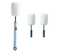 IWOWHERO Brosse Cylindrique pour Bouteille D'eau Bleu Tête Détachable et Éponge, pour Fête, Nettoyage Pratique de Bouteille en Pp, 1 Set