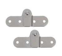 IWOWHERO Charnières Pliantes en Fer Argenté 2pcs pour Meubles et Échelles de Grenier Rotation Fluide à 180 Degrés, Adaptées pour Ateliers et Pièces