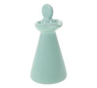 IWOWHERO Diffuseur D'huiles Essentielles en Pot Céramique 70 Ml, Flacon Compte-gouttes Vintage Bleu Lac, Récipient Cosmétique de Voyage Anti-fuite pour Spa et Salon de Beauté