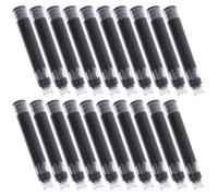 IWOWHERO Encre effaçable noire pour stylo-plume, 100 cartouches grand diamètre, accessoires bureau et école, recharge d'encre thermosensible pratique