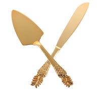 IWOWHERO Ensemble de Découpe de Gâteau en Alliage de Zinc Spatule Coupe-dessert Élégante pour Fête, pour Banquet et Découpage Précis
