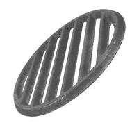 IWOWHERO Grille de Barbecue Ronde Noir, en Fer, Cuisson Extérieure | Fonte pour Barbecue, Plaque Ronde, Entretien Simple, Usage Camping et Foyer, Chauffe Régulière, Cuisson
