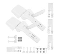 IWOWHERO Kit de Charnières avec Vis et Écrous pour Siège de Toilette Plastique Accessoire de Remplacement pour Réparation Facile Compatible Plupart des Toilettes