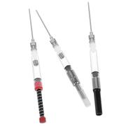 IWOWHERO Kit de Recharge D'encre pour Stylo-plume 6 Pièces en Acier Inoxydable et Plastique Noir, Absorbeur D'encre Facile à Transporter pour Fournitures Scolaires