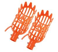 IWOWHERO Lot De 2 Têtes De Cueillette De Fruits sans Manche 7.87X3.35X3.35 Pouces Ramasse Fruits pour Jardin Cueilleur Cerises Pommes sans Endommager