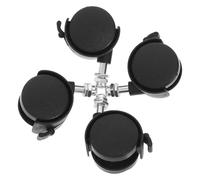 IWOWHERO Lot de 4 Roulettes Universelles Pivotantes Frein 8 MM en Plastique pour Radiateurs Électriques à Bain d'Huile Sièges de Bain Meubles et Chariots - Accessoires pour Chariots