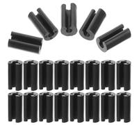 IWOWHERO Lot de 50 Patins en Caoutchouc Noir pour Grille D'évier Cuisine, Protection Antidérapante de U, Support Stable pour Panier Égouttoir et Rangement