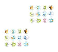 IWOWHERO Pièces Décor D'autocollant De Bébé Accessoires Photo Nouveau-né Autocollants D'animaux Autocollant Pour Bébé Décalcomanies Ventre 1ère Année Animaux Stickers Bébé Stickers