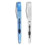 IWOWHERO Pinceau aquarelle rechargeable stylo-plume avec pointe souple en plastique, 2 pièces pour fournitures scolaires et calligraphie débutants