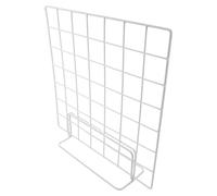 IWOWHERO Présentoir Grille Multifonctionnel 2pcs en Fer Blanc 35x35 cm avec Structure en Fil de Fer Robuste, Support pour Photos et Objets décoratifs adapté aux expositions et Bureaux