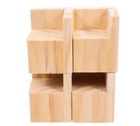 IWOWHERO Rehausseurs de Canapé en Bois Robuste 4pcs pour Meubles, Pieds Carrés, Amélioration Stabilité et Fiabilité, Adaptés pour Bureau et Chaise à Domicile