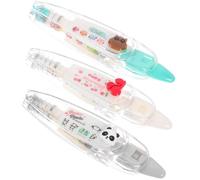IWOWHERO Ruban Adhésif Mignon Stylo Kawaii en Plastique 3pcs, Bande de Compte Manuel, pour Textbooks et Décoration de Carnets
