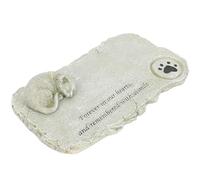 IWOWHERO Statuette Commémorative Chat en Résine Synthétique pour Jardin | Résine Synthétique, Usage Maison et Cour Extérieure, Résistante à L’usure, Décoratif pour Espace Calme