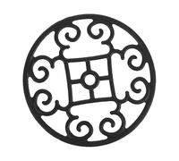 IWOWHERO Support Wok Rond Fer pour Cuisinière à Gaz Anneau Antidérapant pour Petites Casseroles et Poêles Diffusion Uniforme Chaleur Design Compact pour Rangement Facile