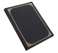 IWOWHERO Titulaires de Certificats Papier Noir 10 Pièces Couverture A4 Protection Documents Bureau et Usage Domestique