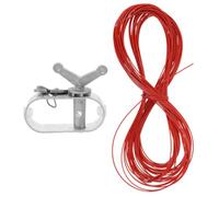 IWOWHERO Treuil Robuste Câble en Acier de 40m Tendeur Simple et Pratique en Aluminium pour Couverture de Piscine Hors Sol pour Bâche d'hiver Sécurisée