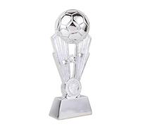 IWOWHERO Trophée avec Base en Résine Argentée pour Équipe de Football Usage Solide, pour École Maternelle et Bureau