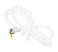 IWOWHERO Tuyau de Vidange pour Climatiseur Mobile en Pvc Blanc, Tube Flexible 2 Mètres, Embout Vidange Condensat pour Usage Domestique